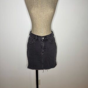 PacSun Classic Black Denim Mini Skirt